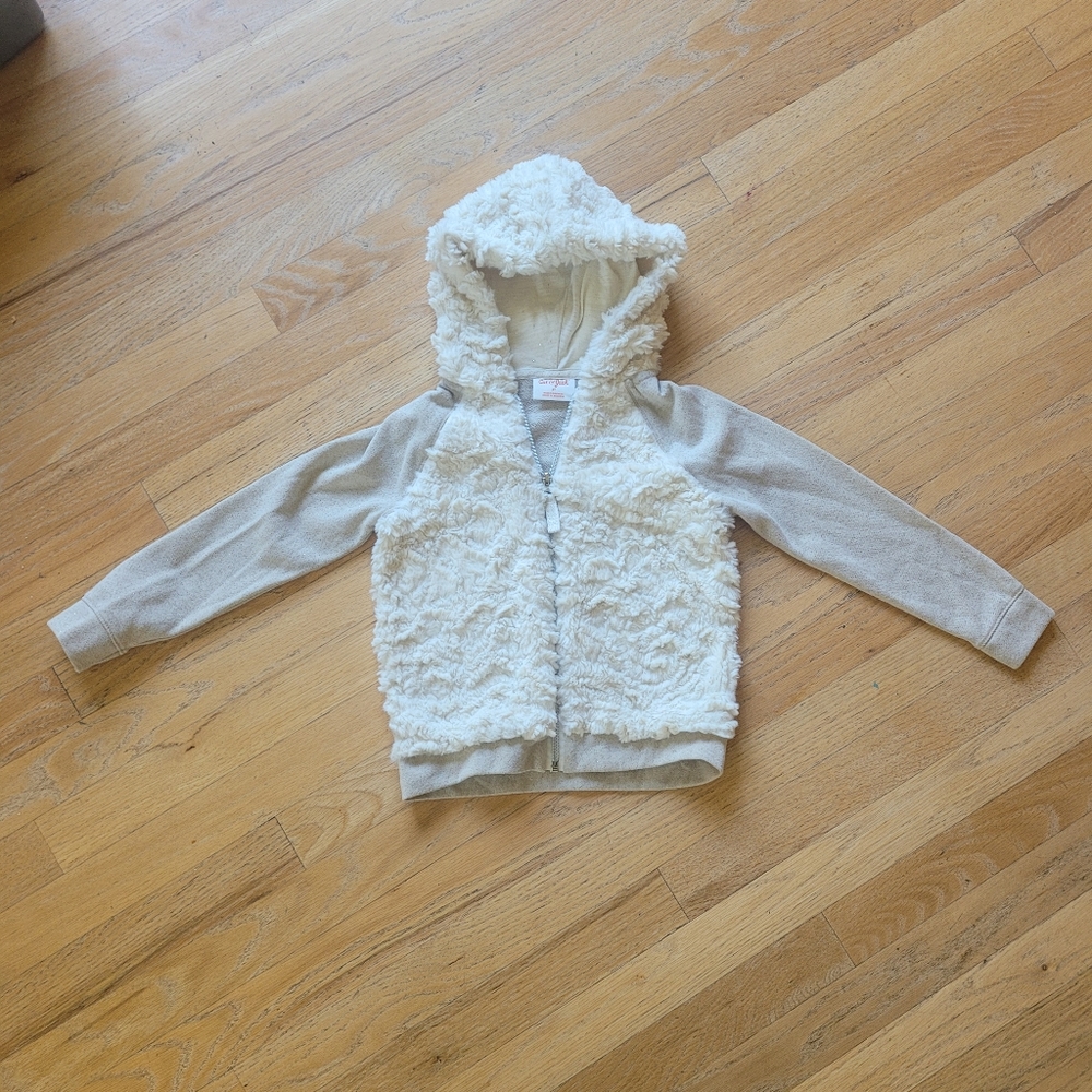Cute, cozy zip sweater hoodie. Excellent used condition.